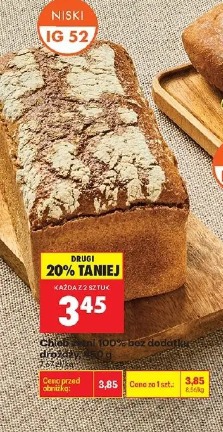 Chleb żytni 100% bez dodatku drożdży