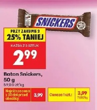 Baton Snickers, 50 g