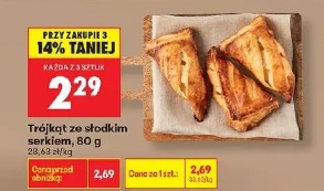 Trójkąt ze słodkim serkiem