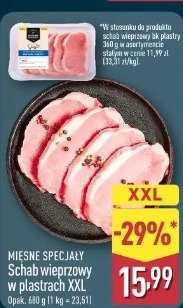 Mięsne Specjały Schab wieprzowy w plastrach XXL