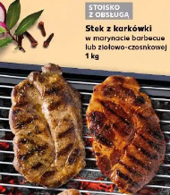 Stek z karkówki w marynacie barbecue lub ziołowo-czosnkowej