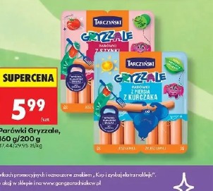 Parówki Gryzzale z piersią z kurczaka Tarczyński