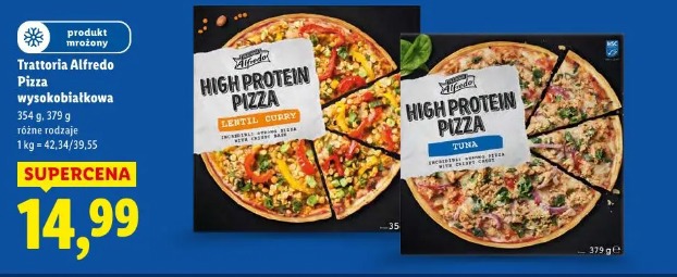 Trattoria Alfredo, Pizza wysokobiałkowa