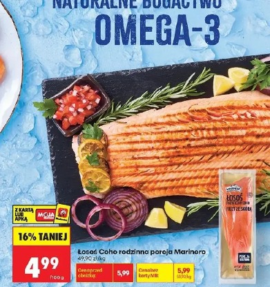 Łosoś Coho rodzinna porcja Marinero