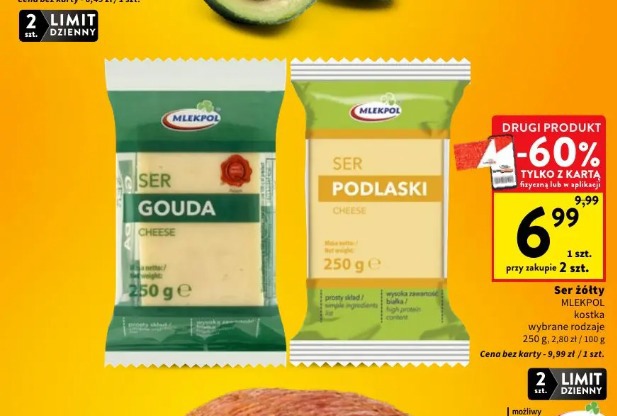 Ser żółty Mlekpol kostka