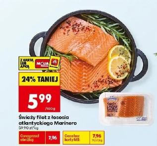 Świeży filet z łososia atlantyckiego Marinero