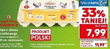 Jaja z chowu ściółkowego klasa wagowa L