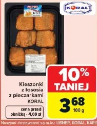 Kieszonki z łososia z pieczarkami Koral