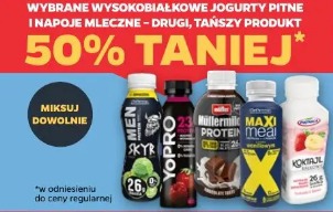 Wybrane wysokobiałkowe jogurty pitne i napoje mleczne