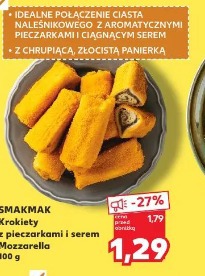 Smakmak Krokiety z pieczarkami i serem Mozzarella