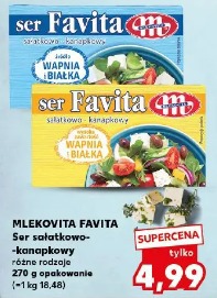 Mlekovita Favita Ser sałatkowo-kanapkowy różne rodzaje