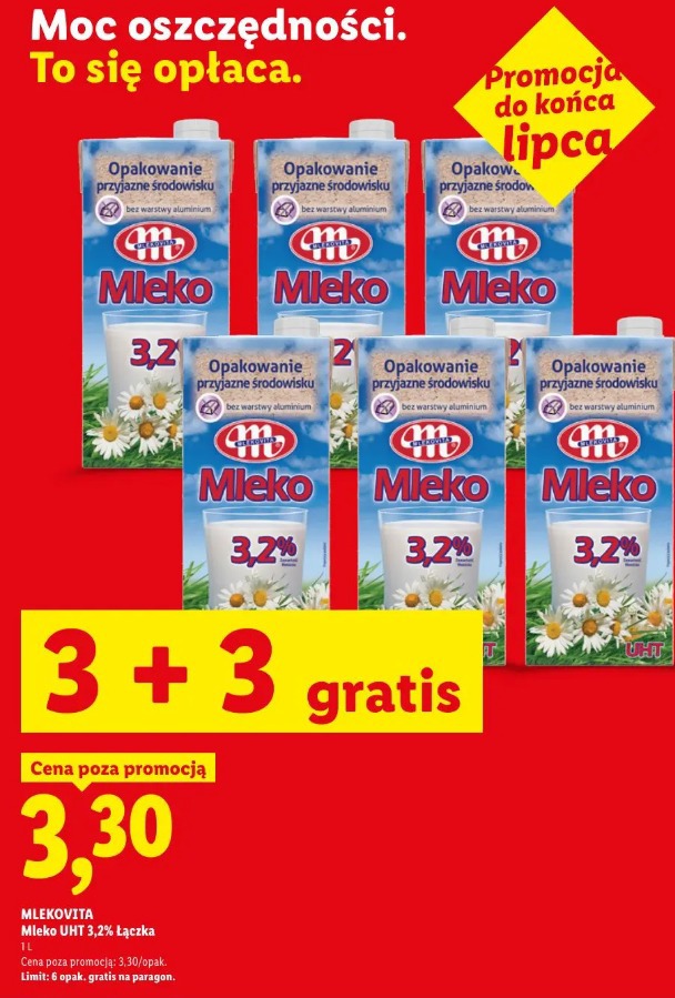 Mlekovita mleko UHT 3,2% łączka