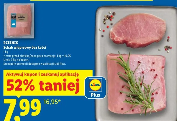 RZEŹNIK Schab wieprzowy bez kości