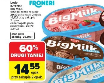 Lody INTENSE BIG MILK FRONERI