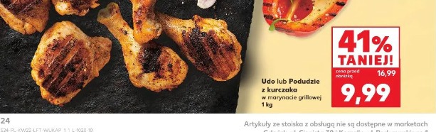Udo lub Podudzie z kurczaka w marynacie grillowej