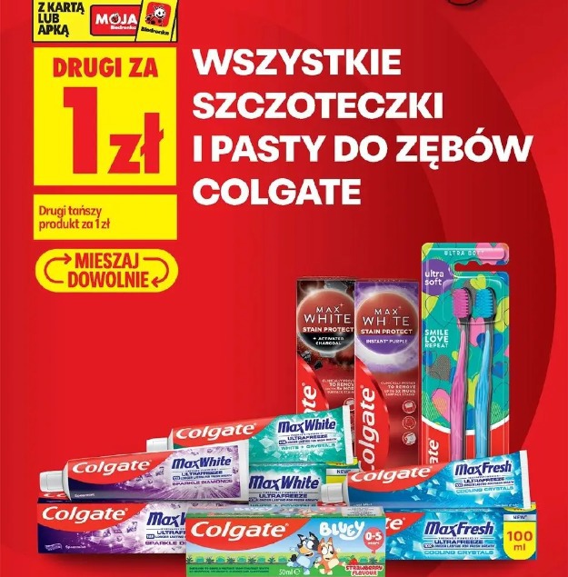 Wszystkie szczoteczki i pasty do zębów Colgate