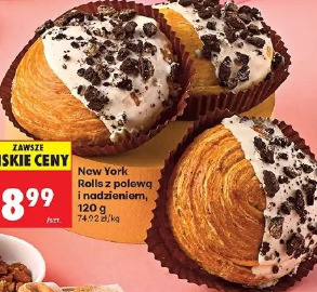 New York rolls z polewą i nadzieniem