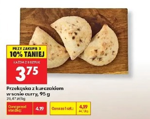 Przekąska z kurczakiem w sosie curry