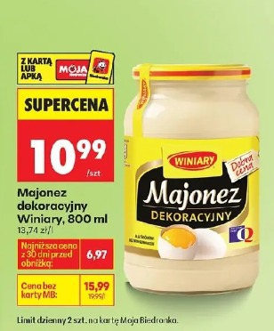 Majonez dekoracyjny Winiary, 800ml