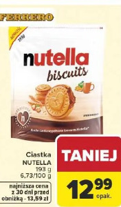Ciastka Nutella