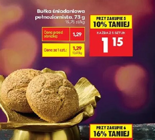 Bułka śniadaniowa pełnoziarnista