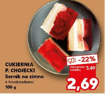 Cukiernia P. ChojecKi Sernik na zimno z truskawkami