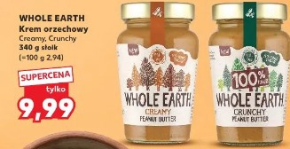 Whole Earth Krem orzechowy Creamy, Crunchy