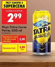 Piwo Tatra Jasne Pełne
