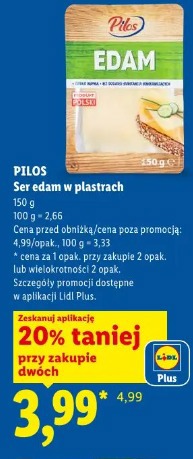 Pilos Ser edam w plastrach
