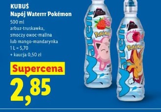 Kubuś Napój Waterr Pokémon