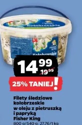 Filety śledziowe kołobrzeske w oleju z pietruszką i papryką Fisher King