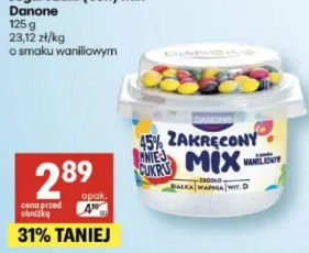 Jogurt Zakręcony Mix Danone