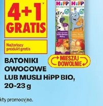 Batoniki owocowe lub musli HiPP Bio