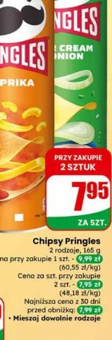 Pringles chipsy paprika/sour cream onion