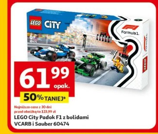 LEGO City Padok F1 z bolidami VCARB i Sauber 60474