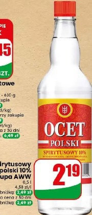 Ocet spirytusowy polski 10% grupa AWW