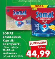 Somat Excellence Kapsułki do zmywarki różne rodzaje