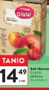 Sok tłoczony O La La! jabłkowy