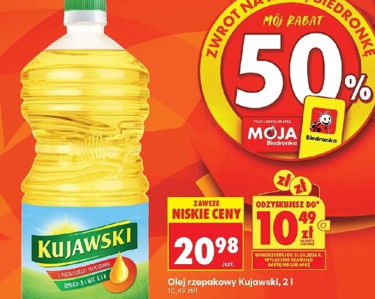 Olej rzepakowy Kujawski