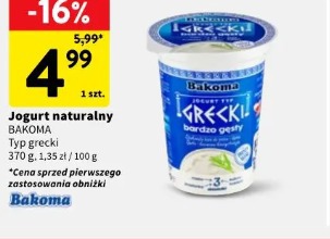 Jogurt naturalny Bakoma Typ grecki