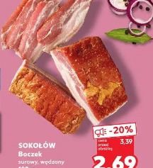 Sokołów Boczek surowy, wędzony