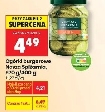 Ogórki burgerowe Nasza Spiżarnia