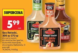 Sos Roleski: curry wurst, do steków i burgerów, do tortilli i kanapek, do parówek i kebabów