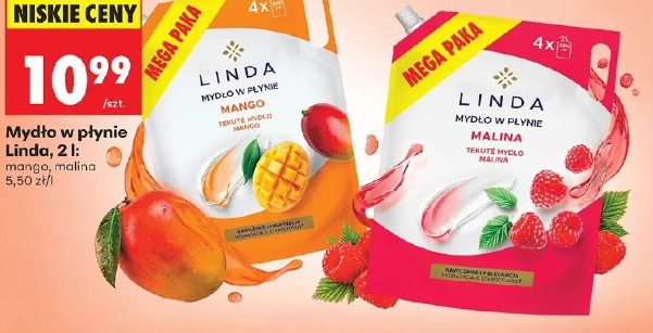 Mydło w płynie Linda malina
