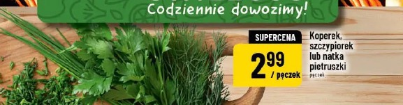 Koperek, szczypiorek lub natka pietruszki