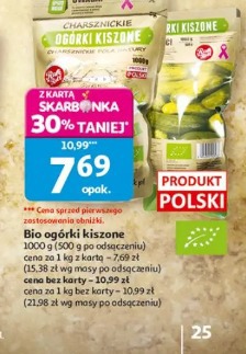 Bio ogórki kiszone