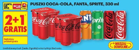 Coca-Cola, Fanta, Sprite puszki
