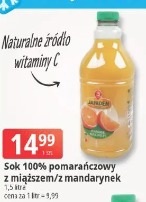Jafaden Sok 100% pomarańczowy z miąższem/z mandarynek