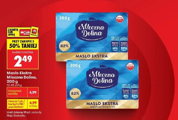 Masło Ekstra Mleczna Dolina