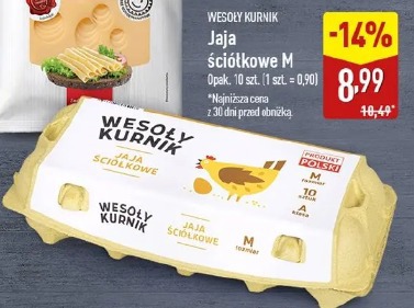 Wesoły Kurnik Jaja ściółkowe M